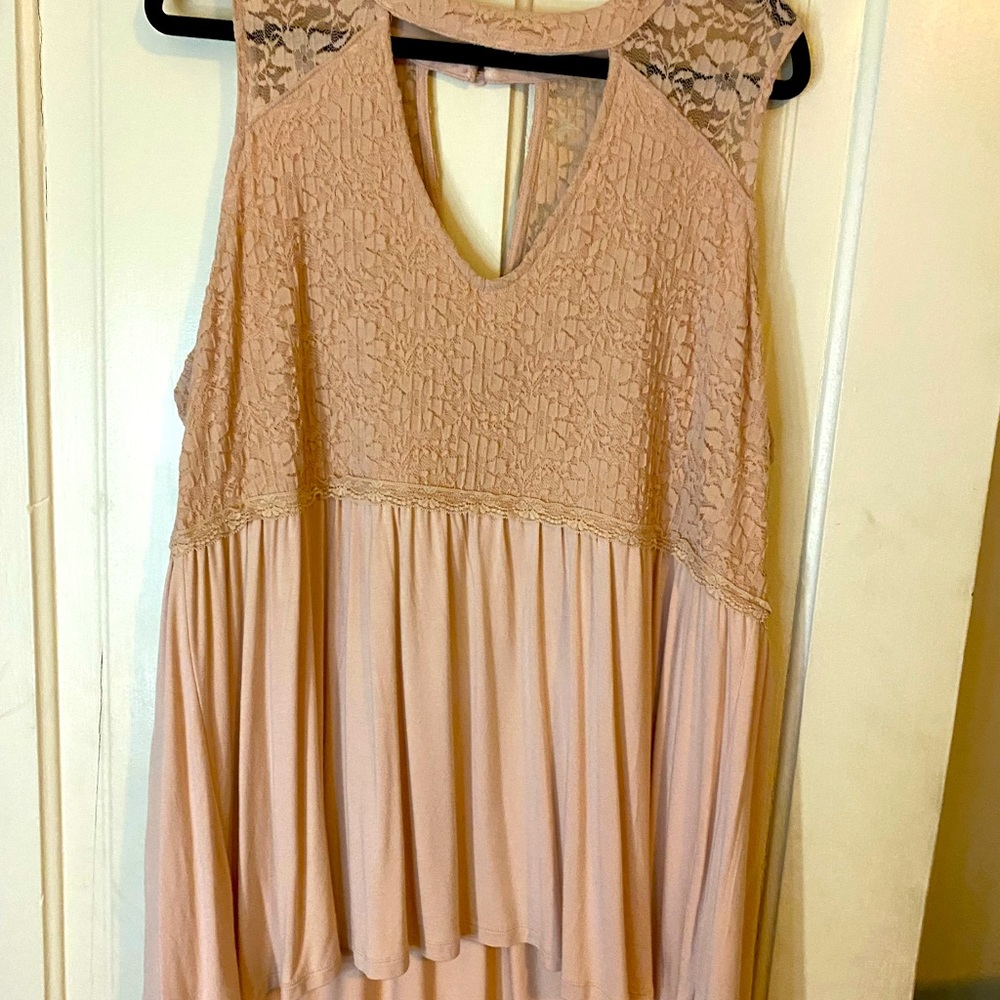 Torrid Blush Babydoll Top 2x